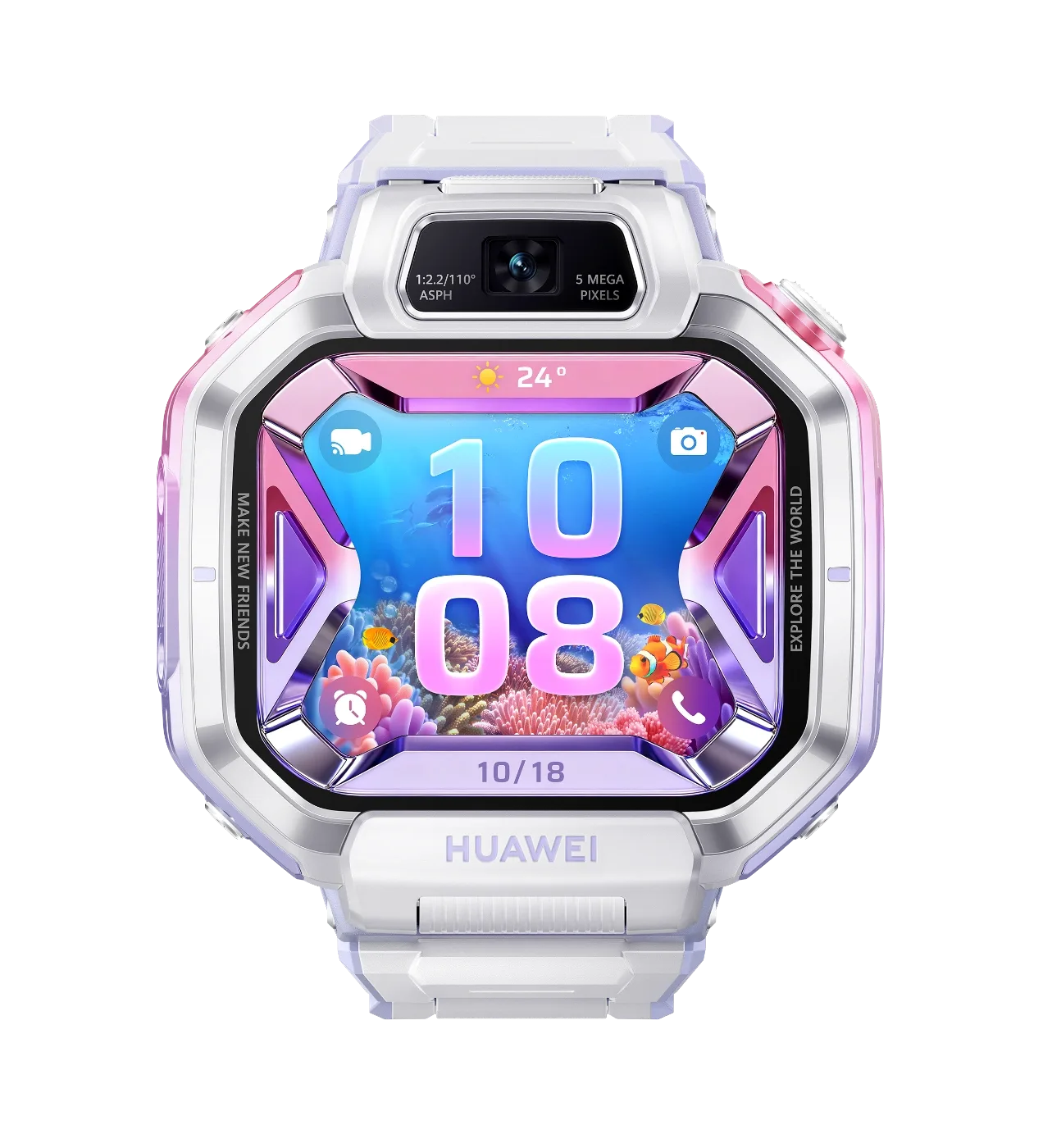 HUAWEI WATCH KIDS X1 PRO PURPLE PLASTIC CASE PURPLE RIGID PLASTIC STRAP DRP-L10 55020HYR thumbnail 3