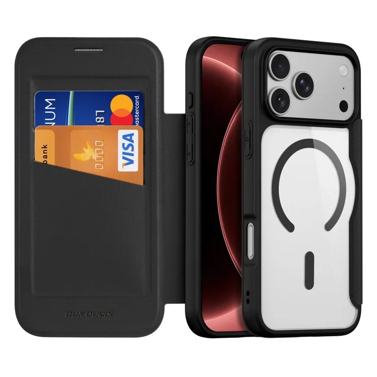 DUXDUCIS IPHONE 17 PRO MAX  SKIN XPRO CASE WITH MAGNETIC STAND BLACK SKIN-X0508