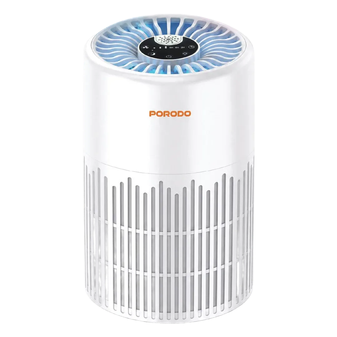 PORODO LIFESTYLE PUREA SMART AIR PURIFIER WITH 3 LAYER H13 HEPA FILTER INCLUDED REMOTE CONTROL WHITE PDLFSTDK03WH