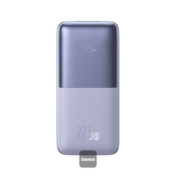 BASEUS BIPOW PRO DIGITAL DISPLAY FAST CHARGE POWER BANK 10000MAH 22.5W PURPLE PPBD040005