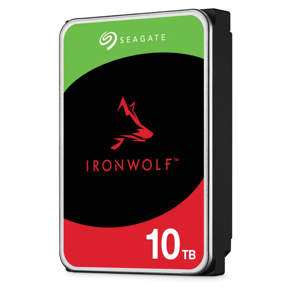 SEAGATE 10TB IRONWOLF NAS 3.5 INCH SATA 6GBS 256MB CACHE 7200RPM INTERNAL HDD ST10000VN000 thumbnail 3