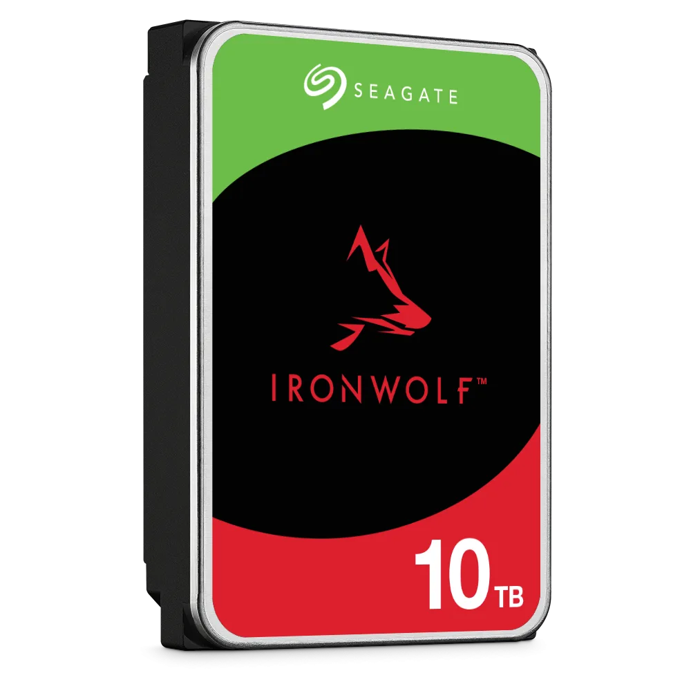 SEAGATE 10TB IRONWOLF NAS 3.5 INCH SATA 6GBS 256MB CACHE 7200RPM INTERNAL HDD ST10000VN000 thumbnail 2