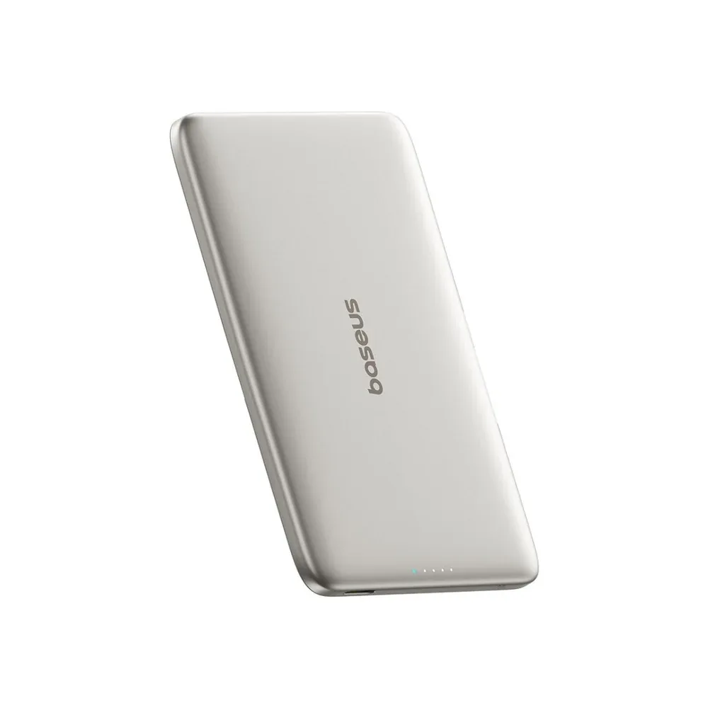BASEUS PICOGO AM41 ULTRA SLIM MAGNETIC POWER BANK 5000MAH 20W NATURAL TITANIUM P1007680C853