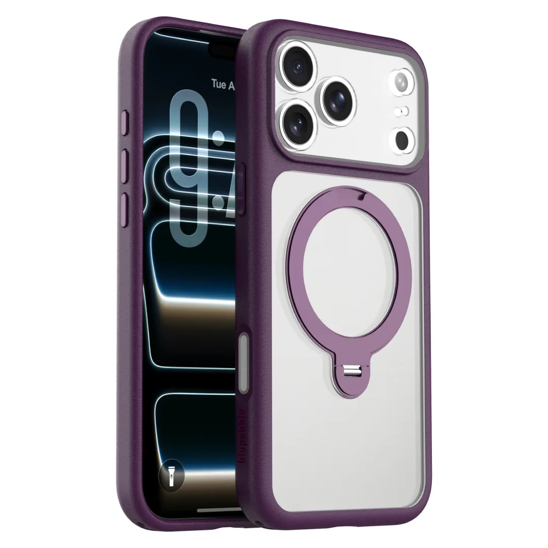 BLUPEBBLE IPHONE 18 PRO ELEMENTGRIP CASE WITH MAGSAFE WINE RED BP-IPHEMTGP18PRO-WR 