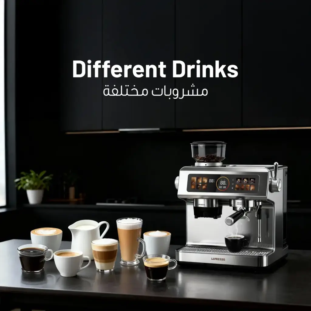 LEPRESSO DELIZIOSA SEMI AUTOMATIC COFFEE MACHINE WITH TOUCH CONTROL PANEL SILVER LPCFFSCM0098SL thumbnail 6