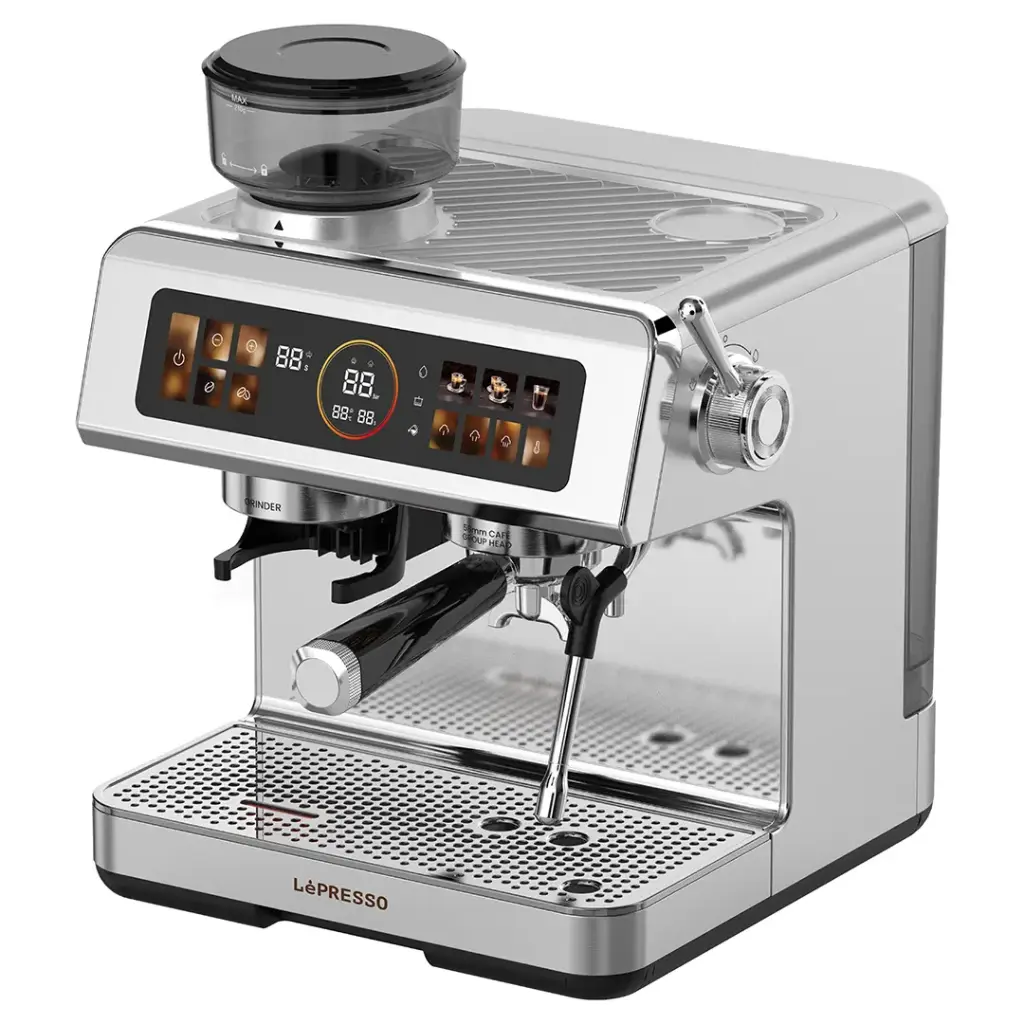 LEPRESSO DELIZIOSA SEMI AUTOMATIC COFFEE MACHINE WITH TOUCH CONTROL PANEL SILVER LPCFFSCM0098SL thumbnail 7