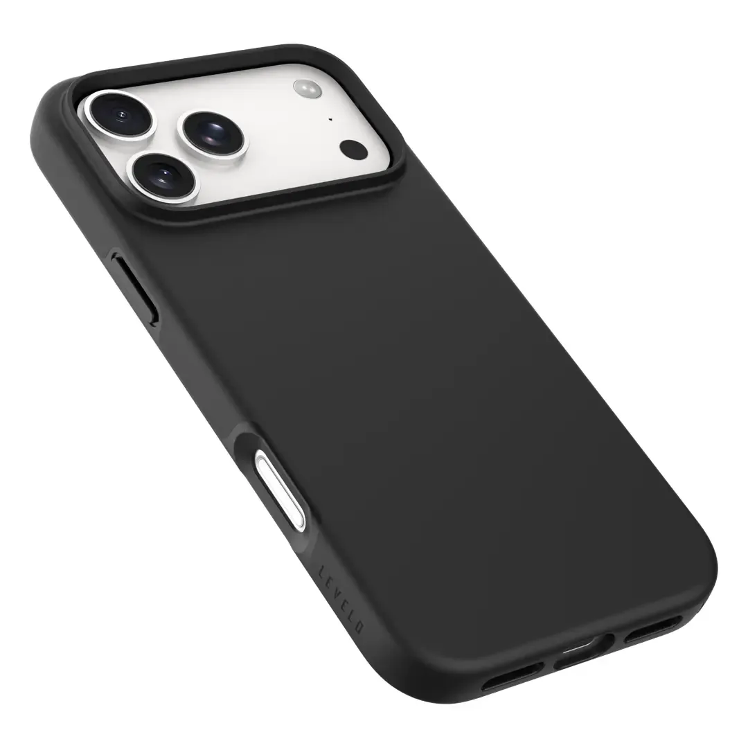 LEVELO MELBU IPHONE 18 PRO MAX MAGSAFE HYBRID SILICONE+PC DEFENSE CASE BLACK LVLMLBPCSC18PMBK thumbnail 3
