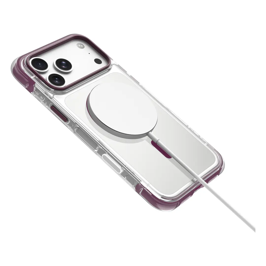 LEVELO IPHONE 18 PRO TUCSON SHOCK ABSORBING CORNER MAGSAFE BUMPER CASE BURGUNDY LVLTSNMBC18PBUR thumbnail 2