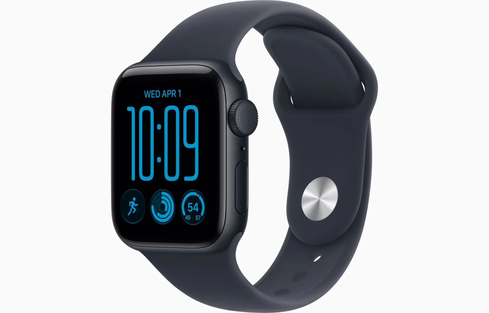 APPLE WATCH SE 3 40MM GPS MIDNIGHT ALUMINUM CASE WITH NAVY BLUE SPORT BAND S-M MJKY4AFA