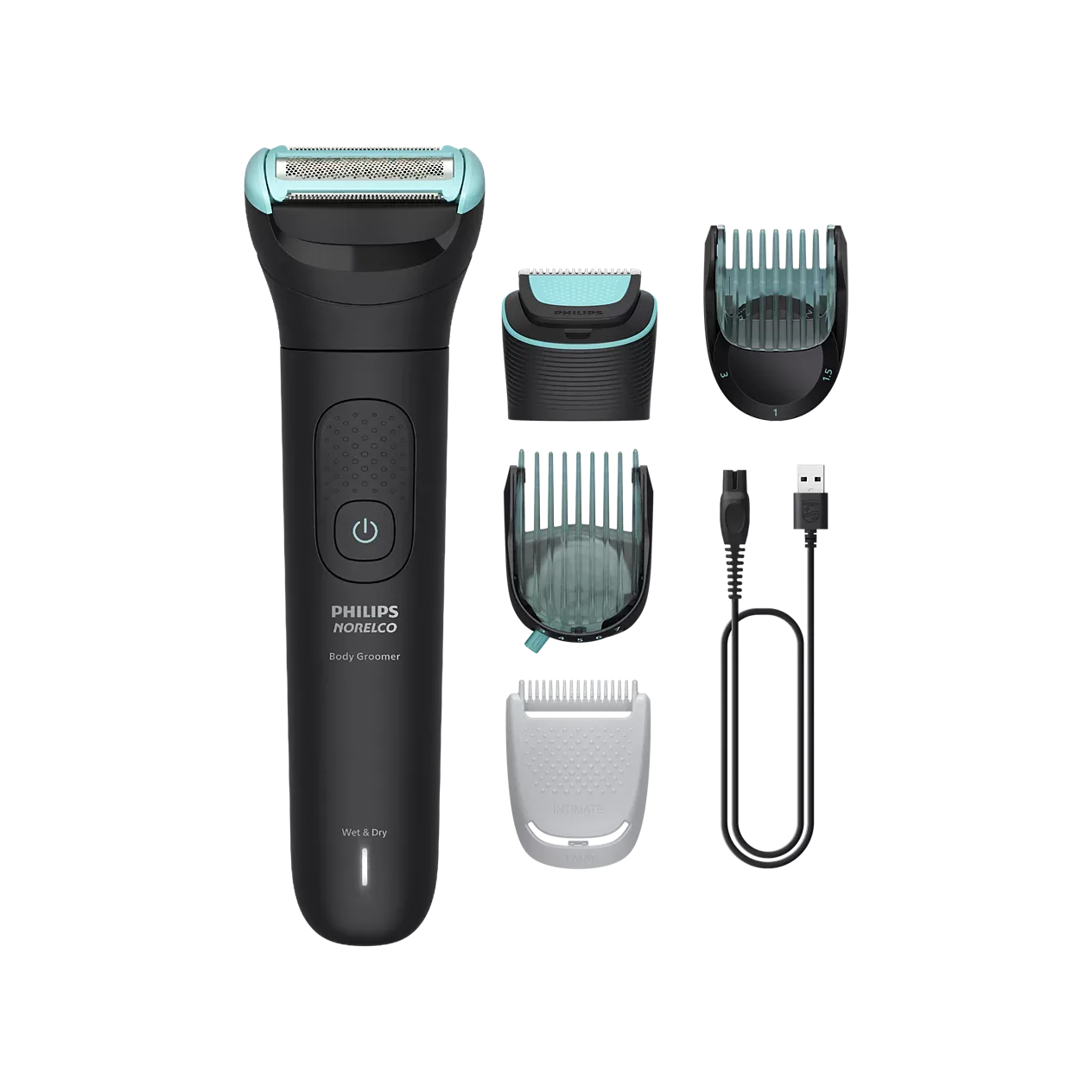 PHILIPS BODY GROOMER 5000 SERIES WITH DUAL HEAD TRIM & SHAVE SYSTEM BG549050