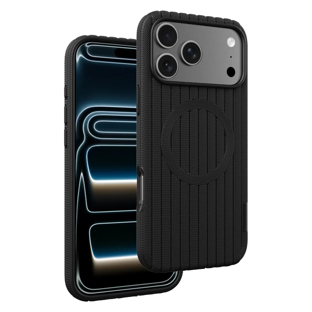 BLUPEBBLE IPHONE 18 PRO FLEXWEAVE CASE WITH MAGSAFE BLACK BP-IPHFLXW18PRO-BK 