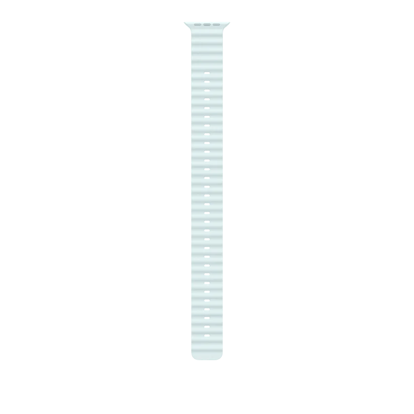 APPLE WATCH 49MM ICE BLUE OCEAN EXTENSION NATURAL TITANIUM FINISH BAND MXTG3