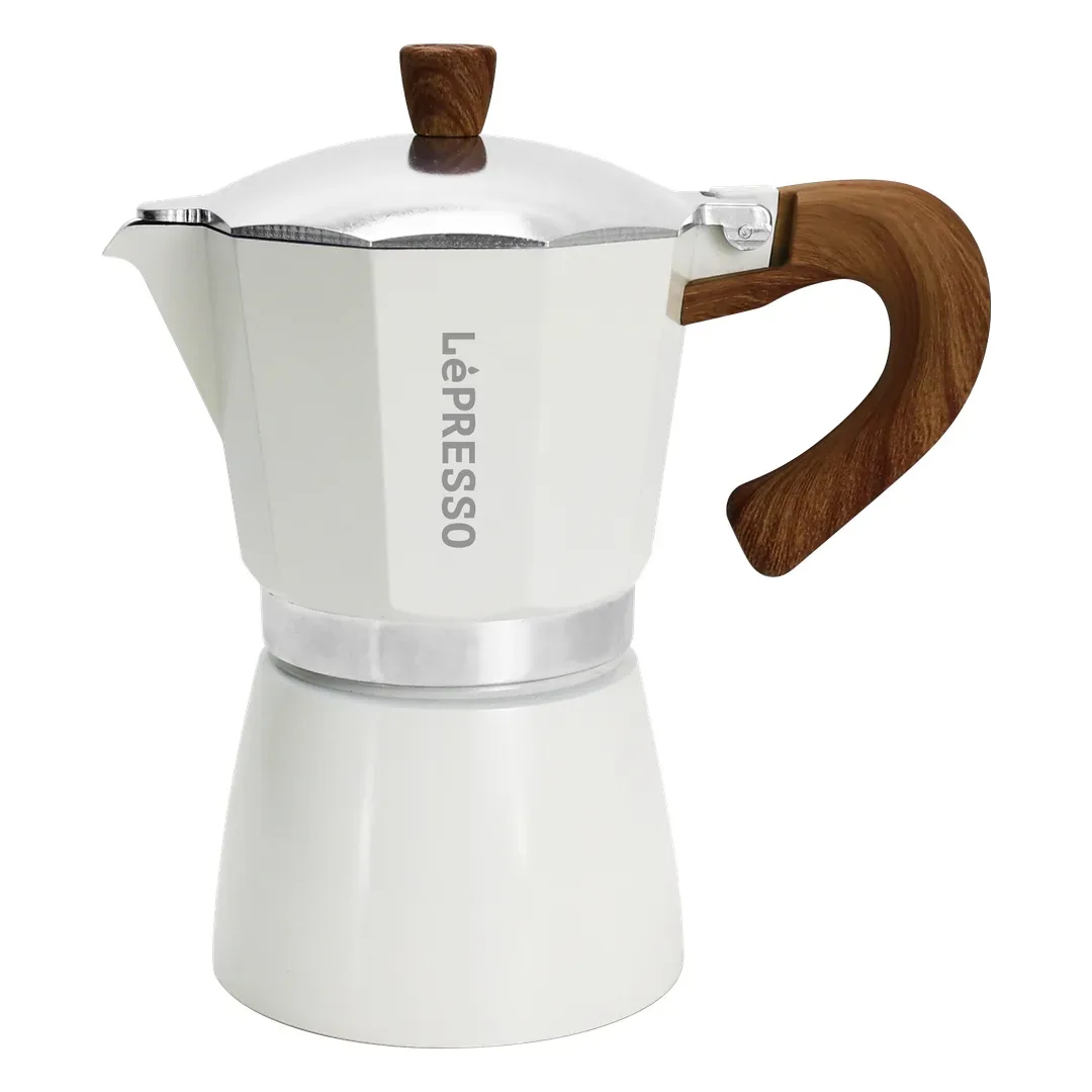 LEPRESSO ITALIAN 300ML MOKA POT WHITE LPCFFMP0085WH