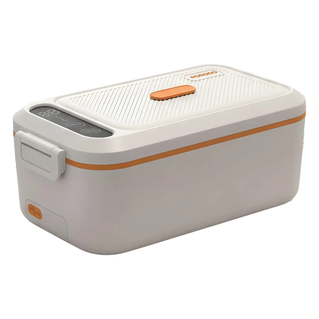PORODO LIFESTYLE LITE LUNCH ELECTRIC HEATED LUNCH BOX WHITE-ORANGE PDLFSTDA01WHOG
