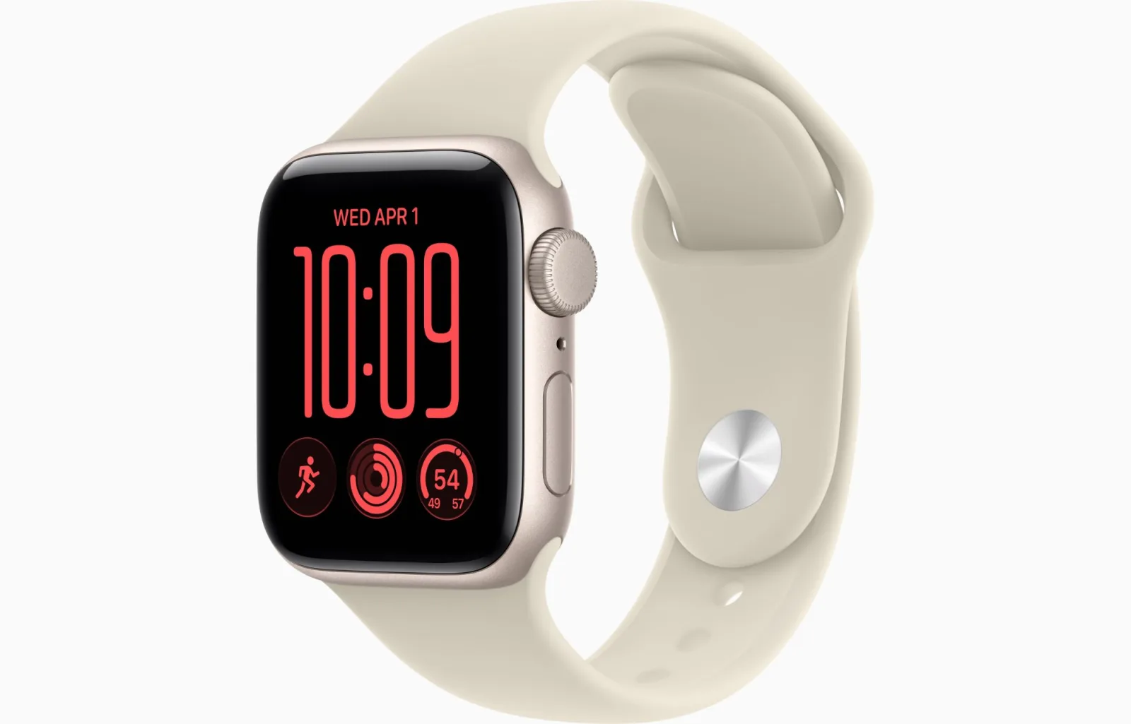 APPLE WATCH SE 3 44MM GPS STARLIGHT ALUMINUM CASE WITH SAND SPORT BAND M-L MJL54AFA