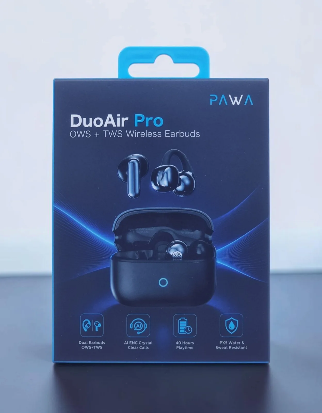 PAWA DUO AIR PRO OWS+TWS WIRELESS EARBUDS BLACK PW-EBW068-BK
