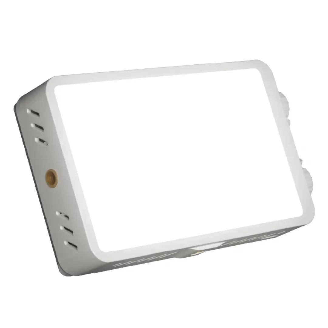 PORODO LIFESTYLE CANNES CAPTURE RECHARGEABLE HANDHELD PHOTOGRAPHY FILL LIGHT 40W WHITE PDYMK40WH thumbnail 2