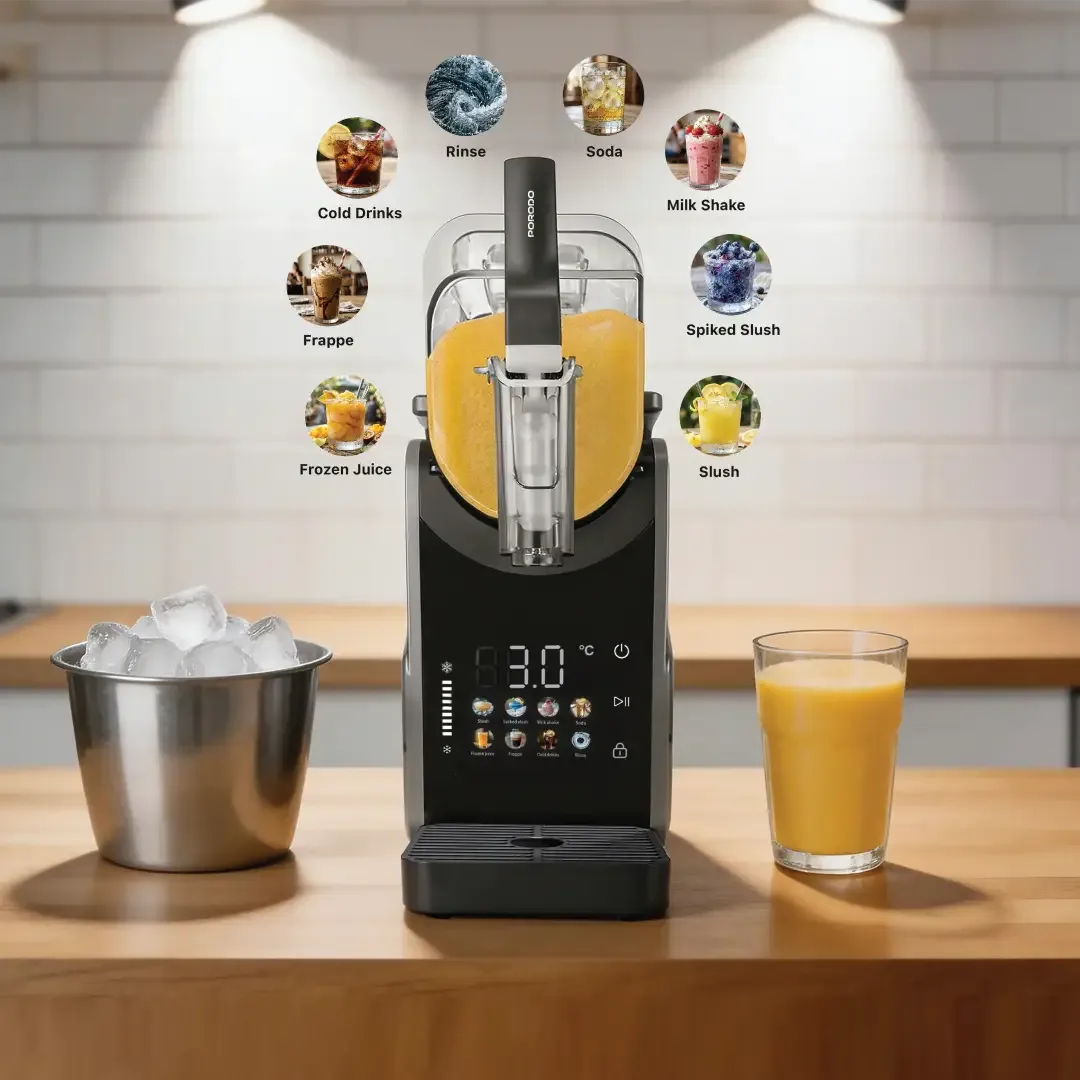 PORODO LIFESTYLE GLACEE 2 IN 1 SLUSHIE AND ICE CREAM MAKER 2.5L GRAY PDLFSTXRJGY thumbnail 2