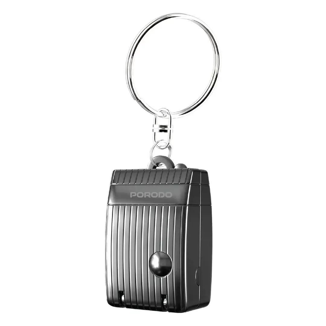 PORODO LIFESTYLE NETA POCKET SIZE NAIL CLIPPER WITH KEYCHAIN RING GREY PDLFSTLT02GY thumbnail 6