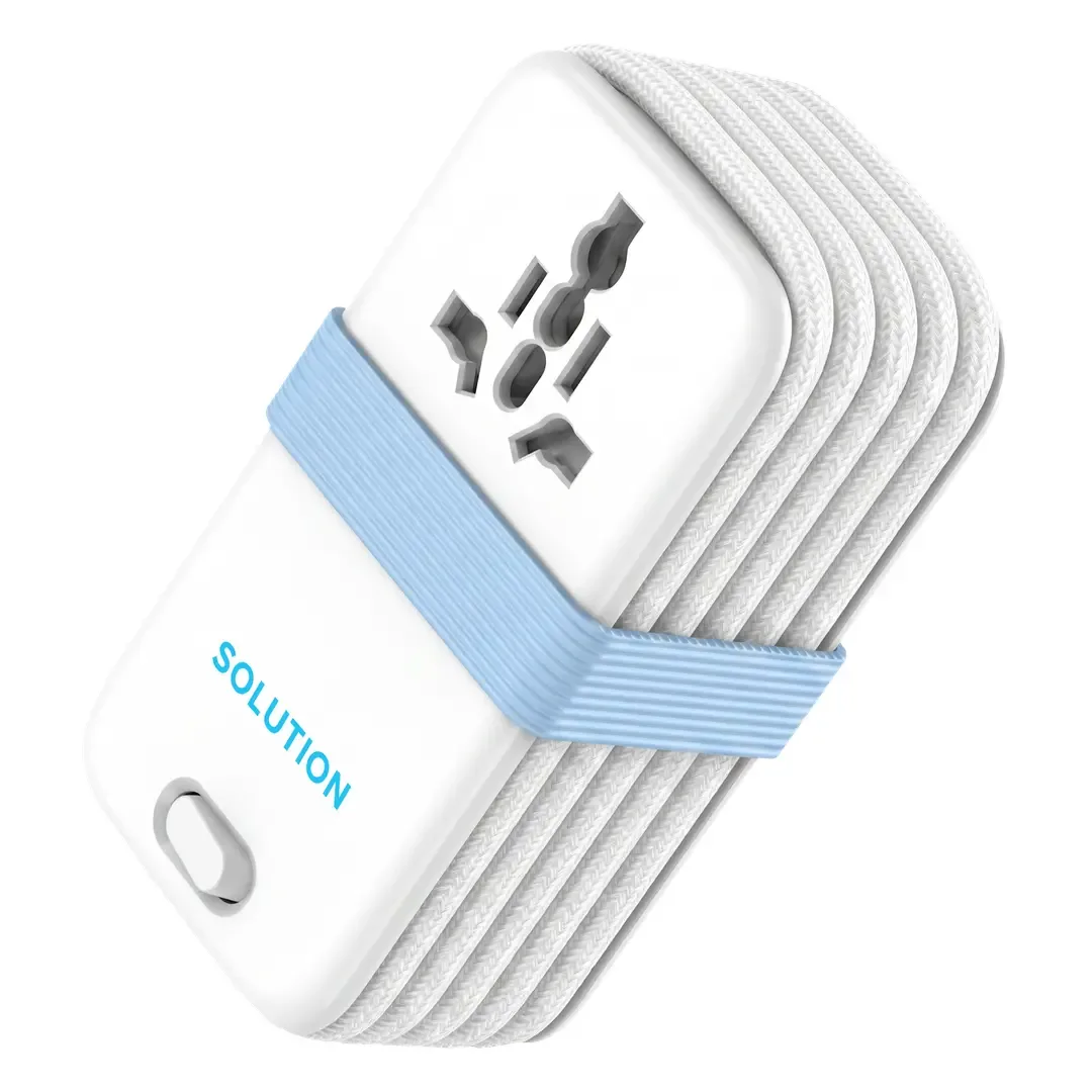 POWEROLOGY SOLUTION 30W GAN UNIVERSAL MULTI-PORT CHARGER WHITE PWC01PQ3WH thumbnail 2