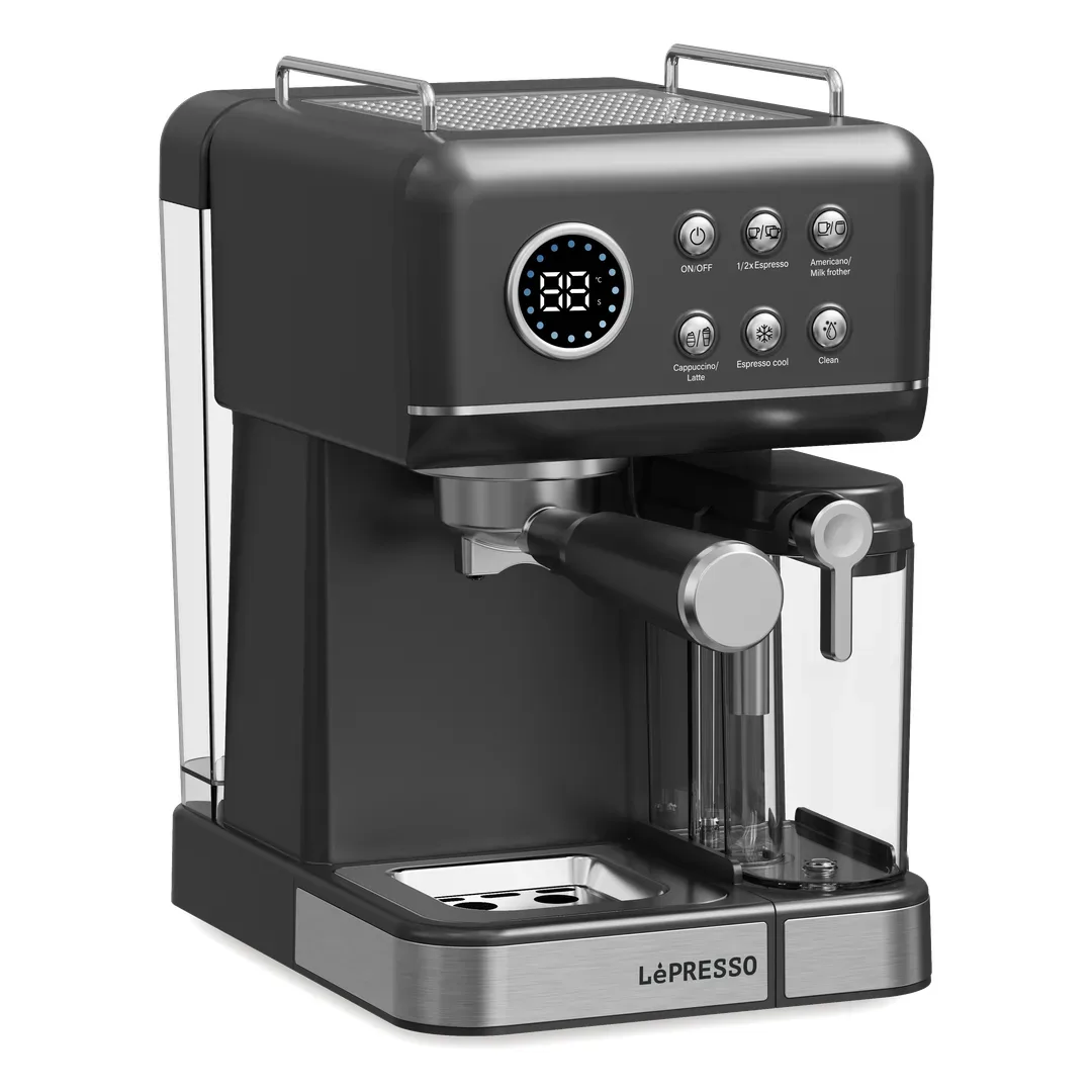 LEPRESSO MARZETTE COFFEE MAKER WITH MILK TANK BLACK LPCFFC7187BK