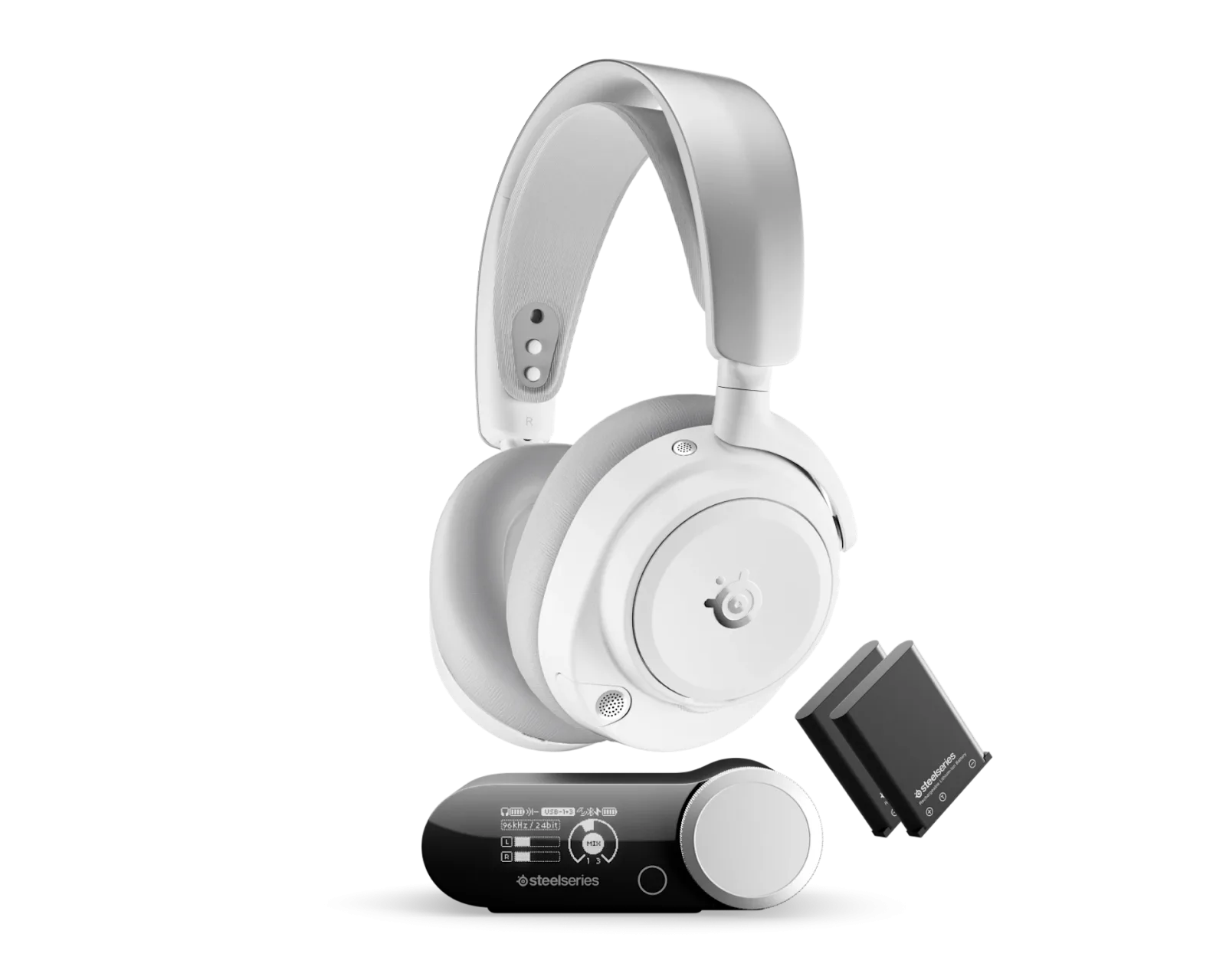 STEELSERIES ARCTIS NOVA PRO OMNI HI-RES WIRELESS GAMING HEADSET WHITE 61722