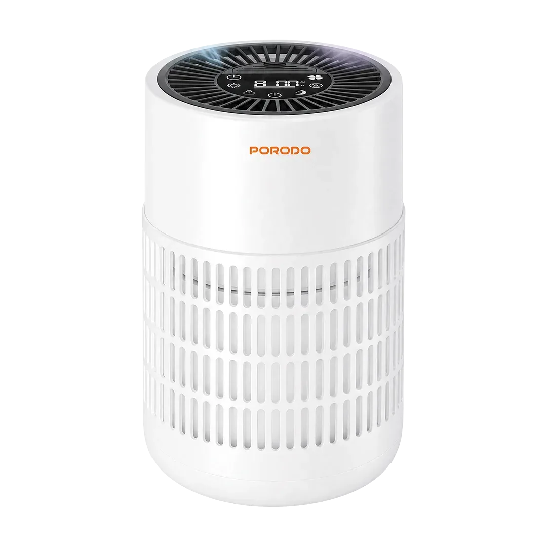 PORODO LIFESTYLE PUREA PRIME SMART AIR PURIFIER WITH 3 LAYER H13 HEPA FILTER INCLUDED REMOTE CONTROL WHITE PDLFSTDK08WH