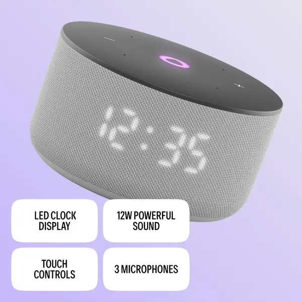 YASMINA MINI AI SPEAKER GRAY Y-00027 thumbnail 5