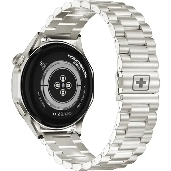 SWISS MILITARY SWISS INTERNATIONAL CLASSIC SMART WATCH STEEL STRAP GOLD SM-WCH-INTL-CLASS-SILM-GLDSTL thumbnail 3