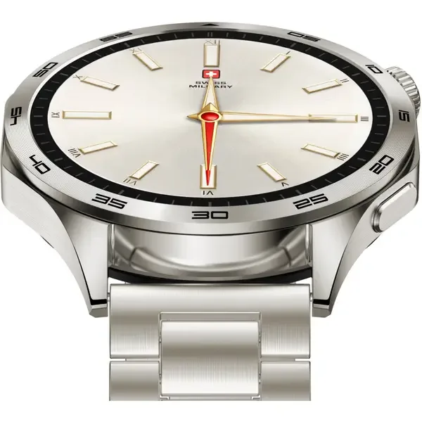 SWISS MILITARY SWISS INTERNATIONAL CLASSIC SMART WATCH STEEL STRAP GOLD SM-WCH-INTL-CLASS-SILM-GLDSTL thumbnail 5