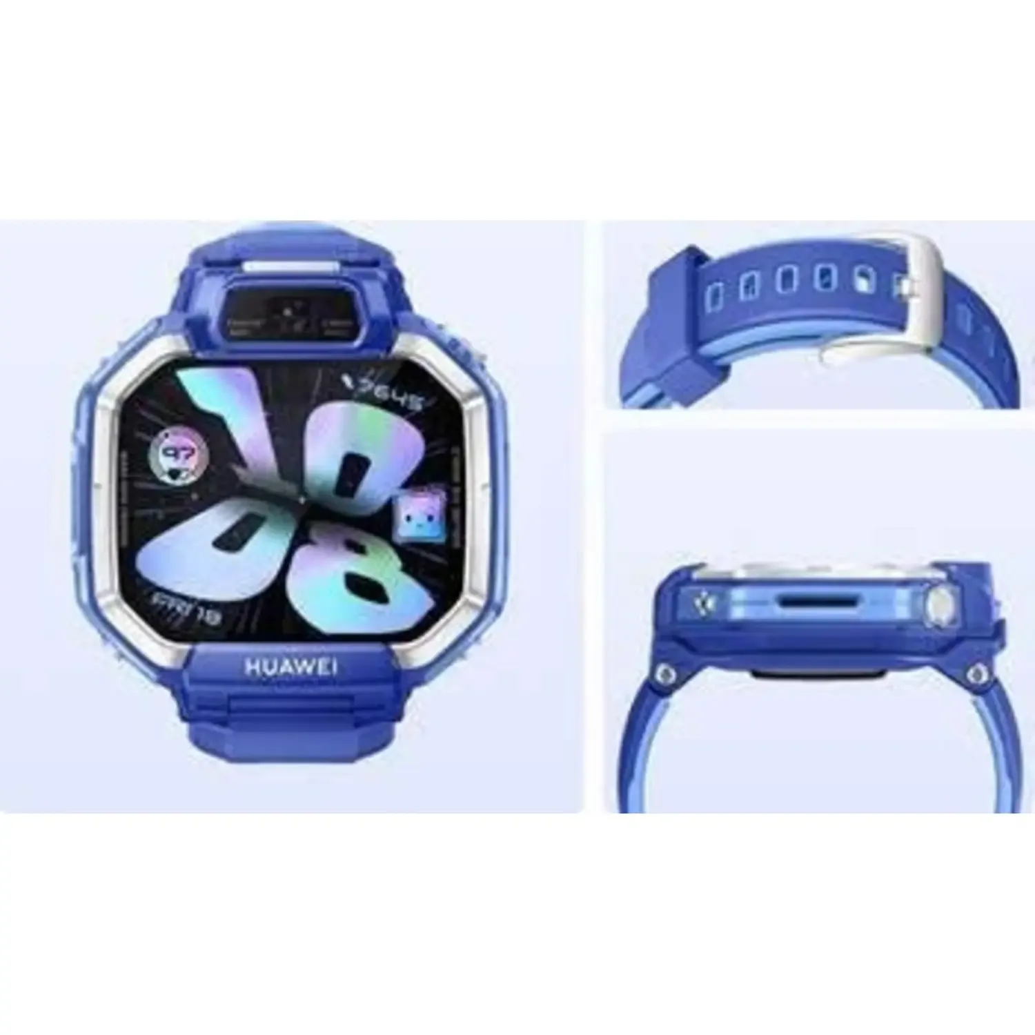 HUAWEI WATCH KIDS X1 BLUE PLASTIC CASE BLUE SILICONE STRAP DRA-L10 55020HYU thumbnail 3