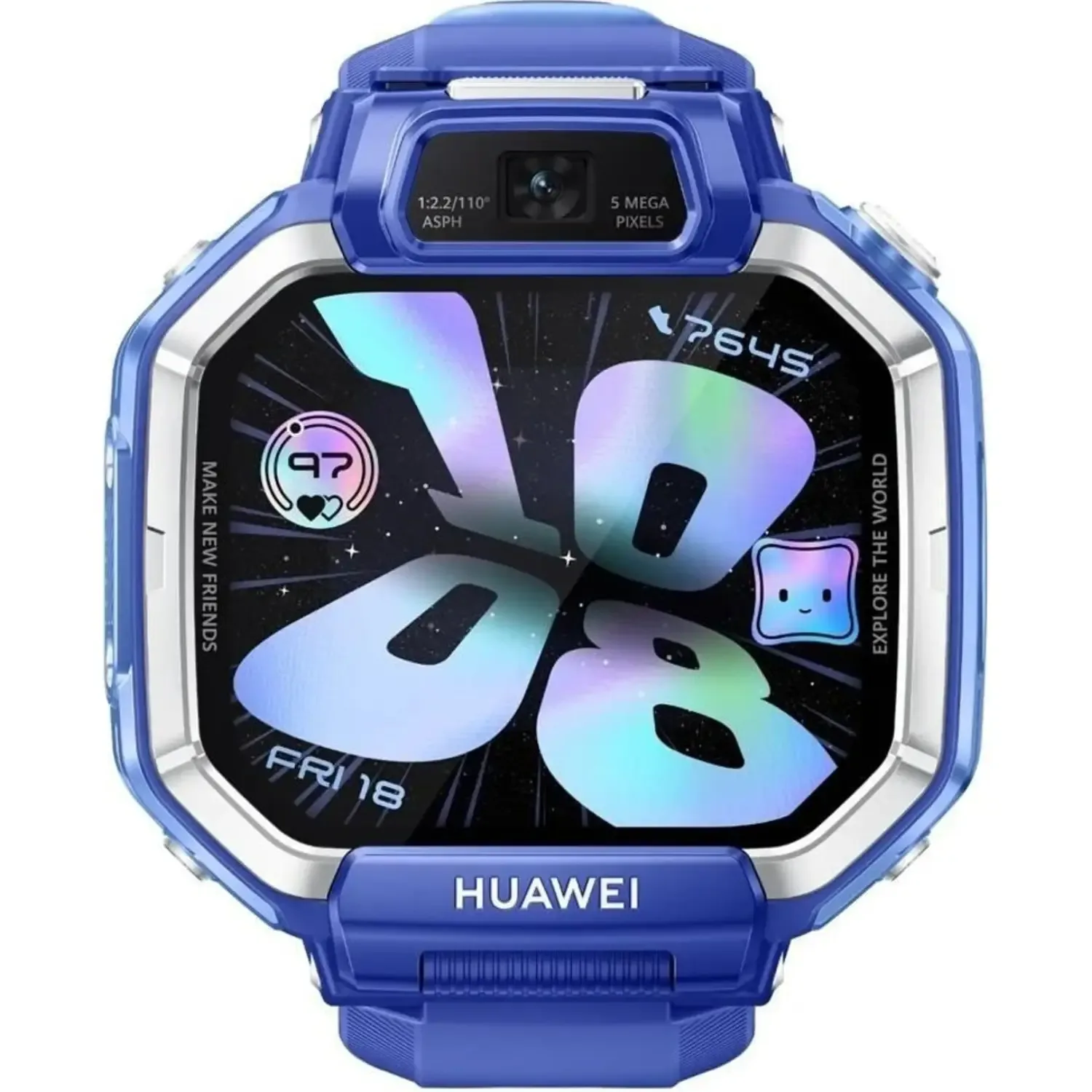 HUAWEI WATCH KIDS X1 BLUE PLASTIC CASE BLUE SILICONE STRAP DRA-L10 55020HYU thumbnail 10