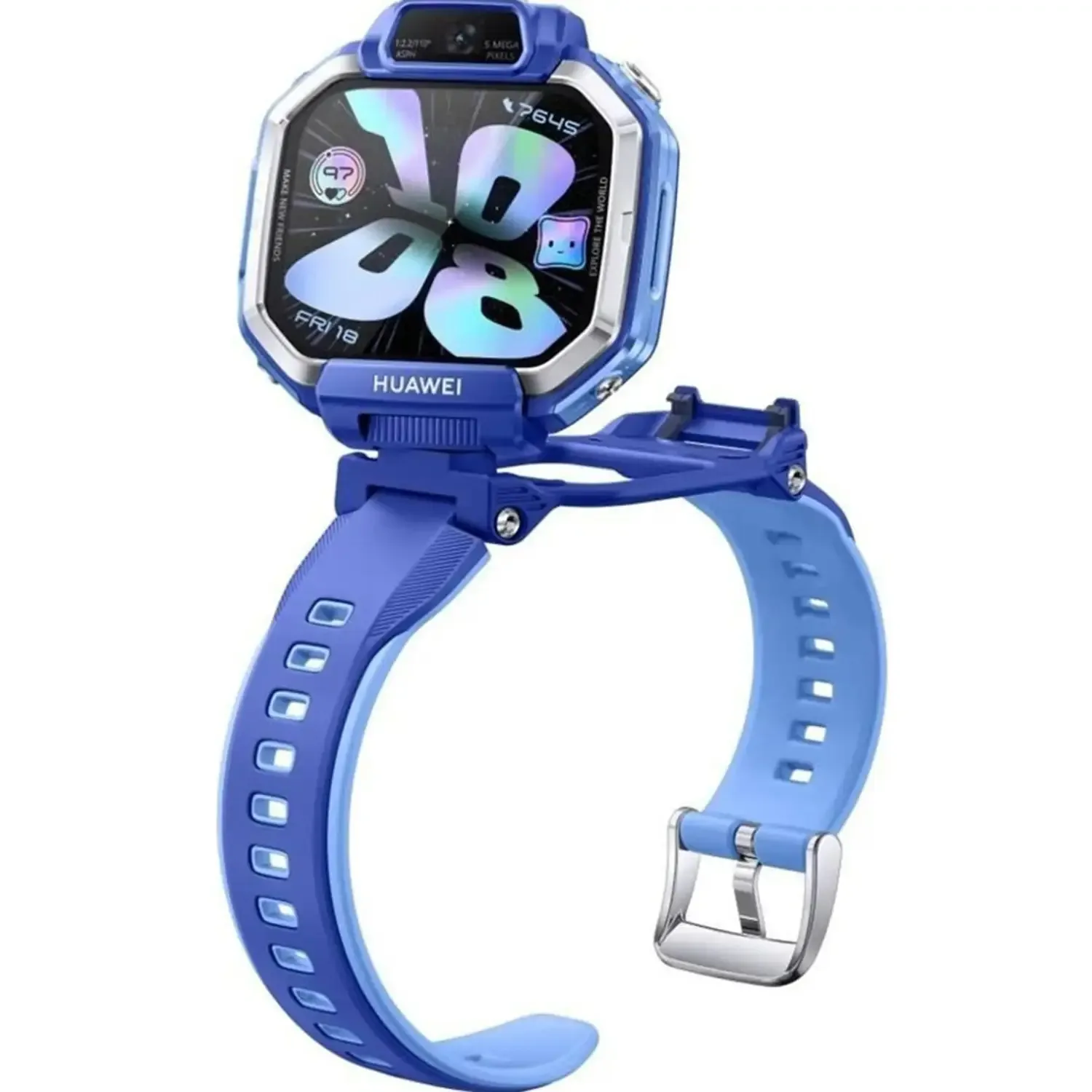 HUAWEI WATCH KIDS X1 BLUE PLASTIC CASE BLUE SILICONE STRAP DRA-L10 55020HYU thumbnail 7