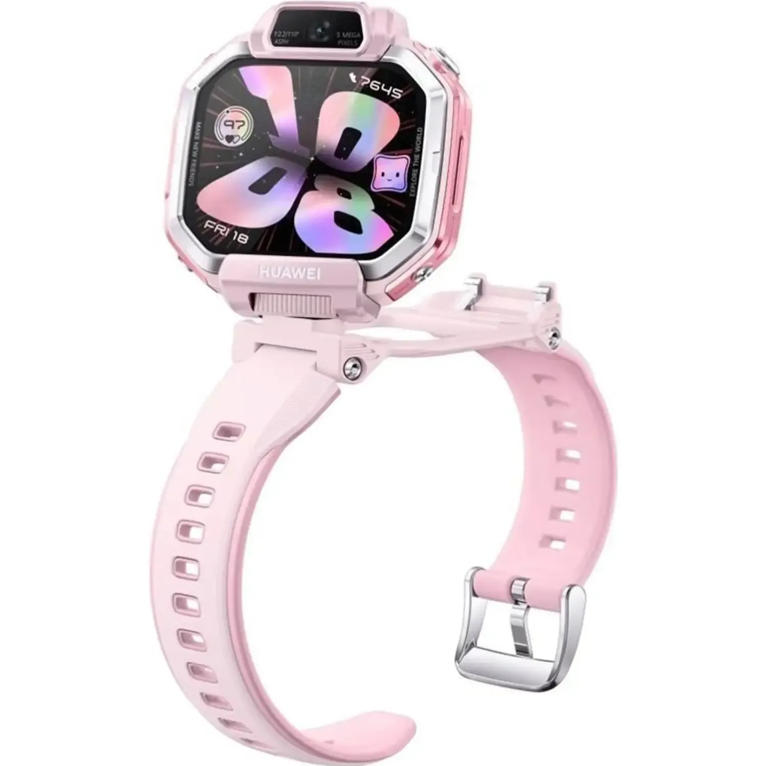 HUAWEI WATCH KIDS X1 PINK PLASTIC CASE PINK SILICONE STRAP DRA-L10 55020HYT thumbnail 8