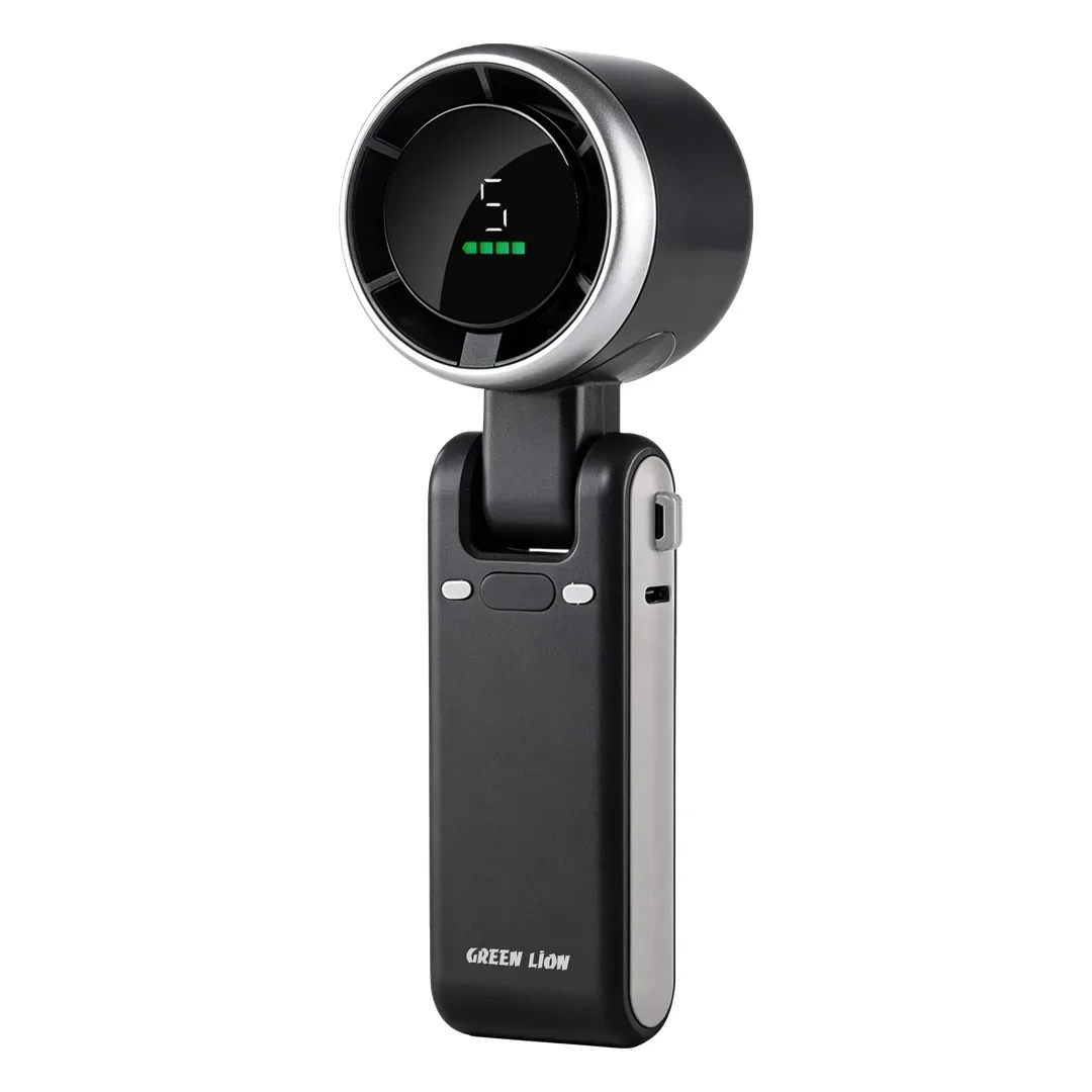 GREEN LION AIR FLEX HANDHELD FAN BLACK GNPF4AIRFNBK