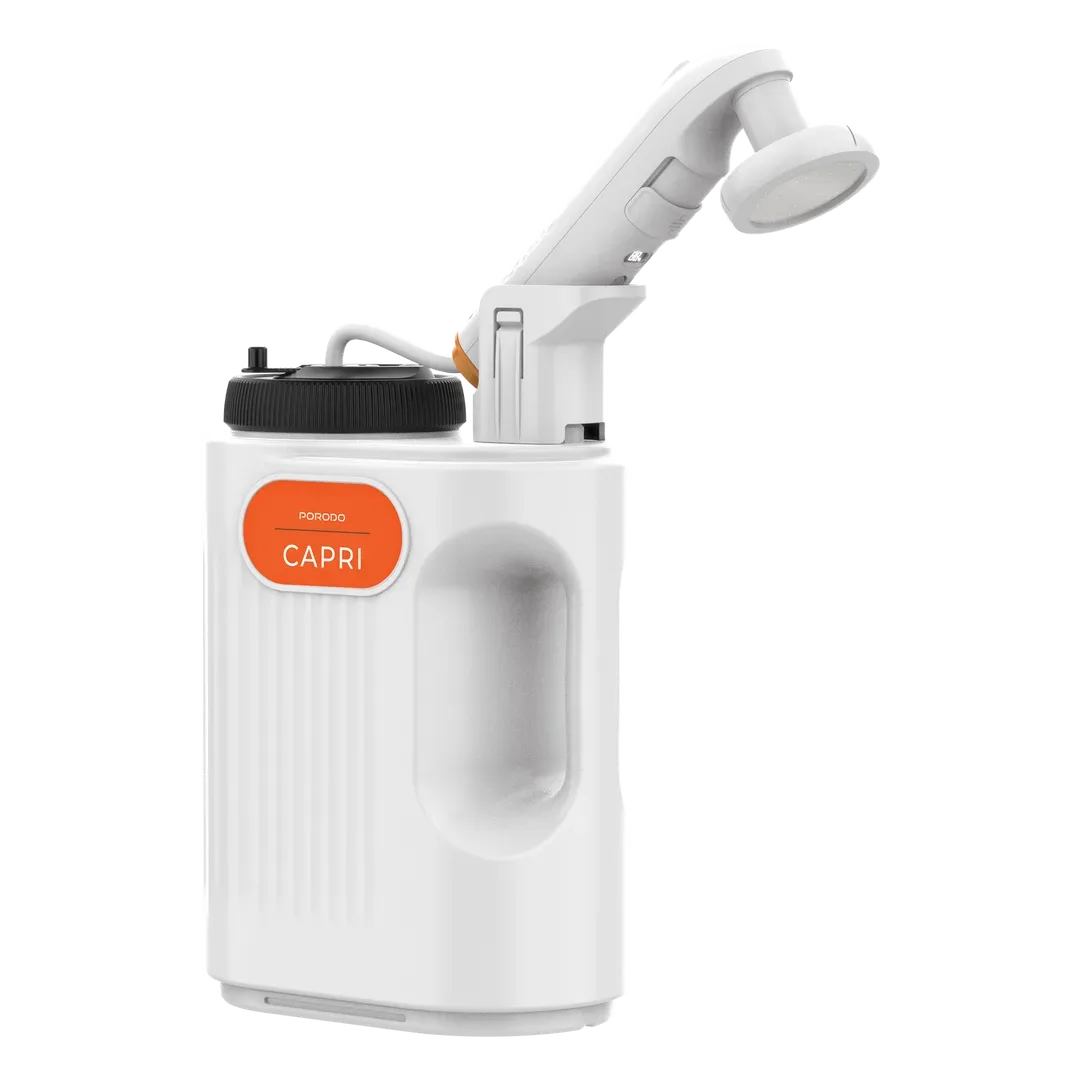 PORODO LIFESTYLE CAPRI PORTABLE RECHARGEABLE BIDET 5L TANK WHITE PDLFSTPB5LWH
