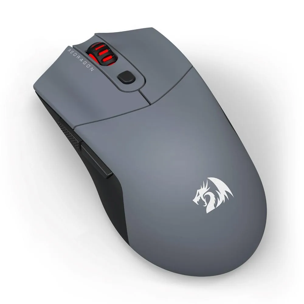 REDRAGON ST4R PRO WIRELESS ULTRA LIGHT WEIGHT ERGONOMIC GAMING MOUSE GREY M917GB-PRO