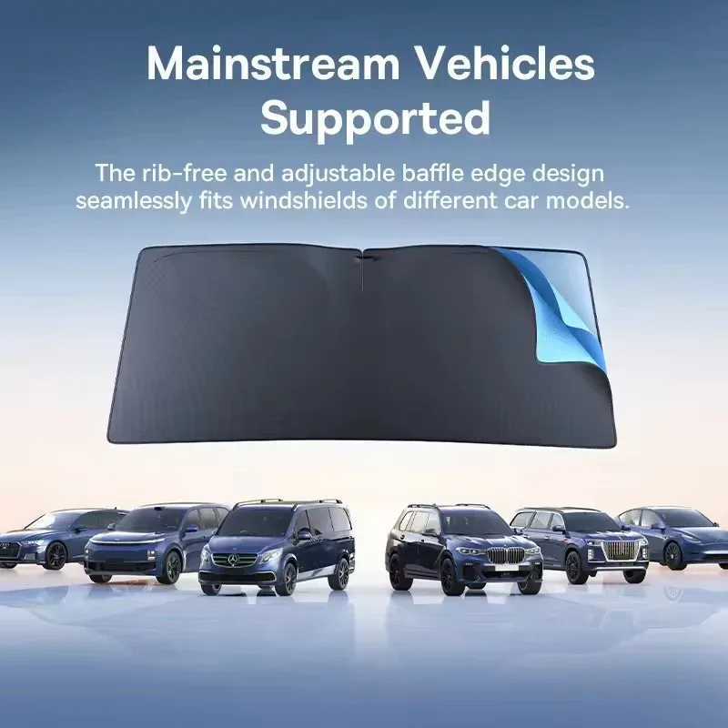 BASEUS GOTRIP DT1 SINGLE CAR WINDSHIELD SUNSHADE CLUSTER BLACK C0118200 thumbnail 4