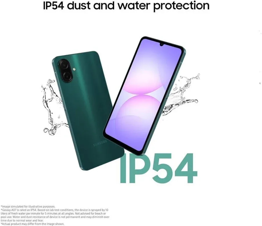 SAMSUNG GALAXY A07 6GB+128GB GREEN SM-A075FDS thumbnail 7