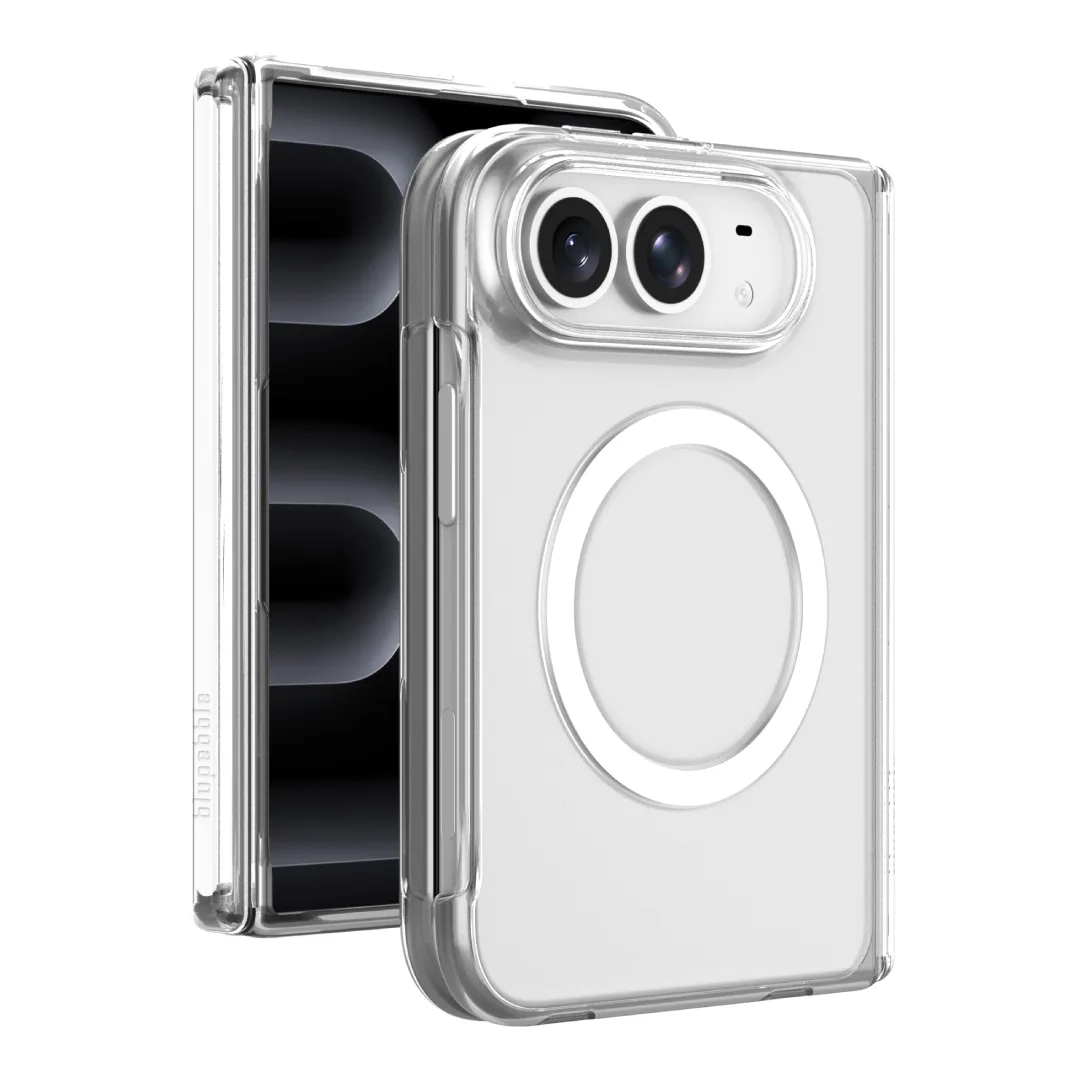 BLUPEBBLE IPHONE DUO HYBRID MAG CASE WITH MAGSAFE CLEAR BP-IPHMCLRDUO-CL