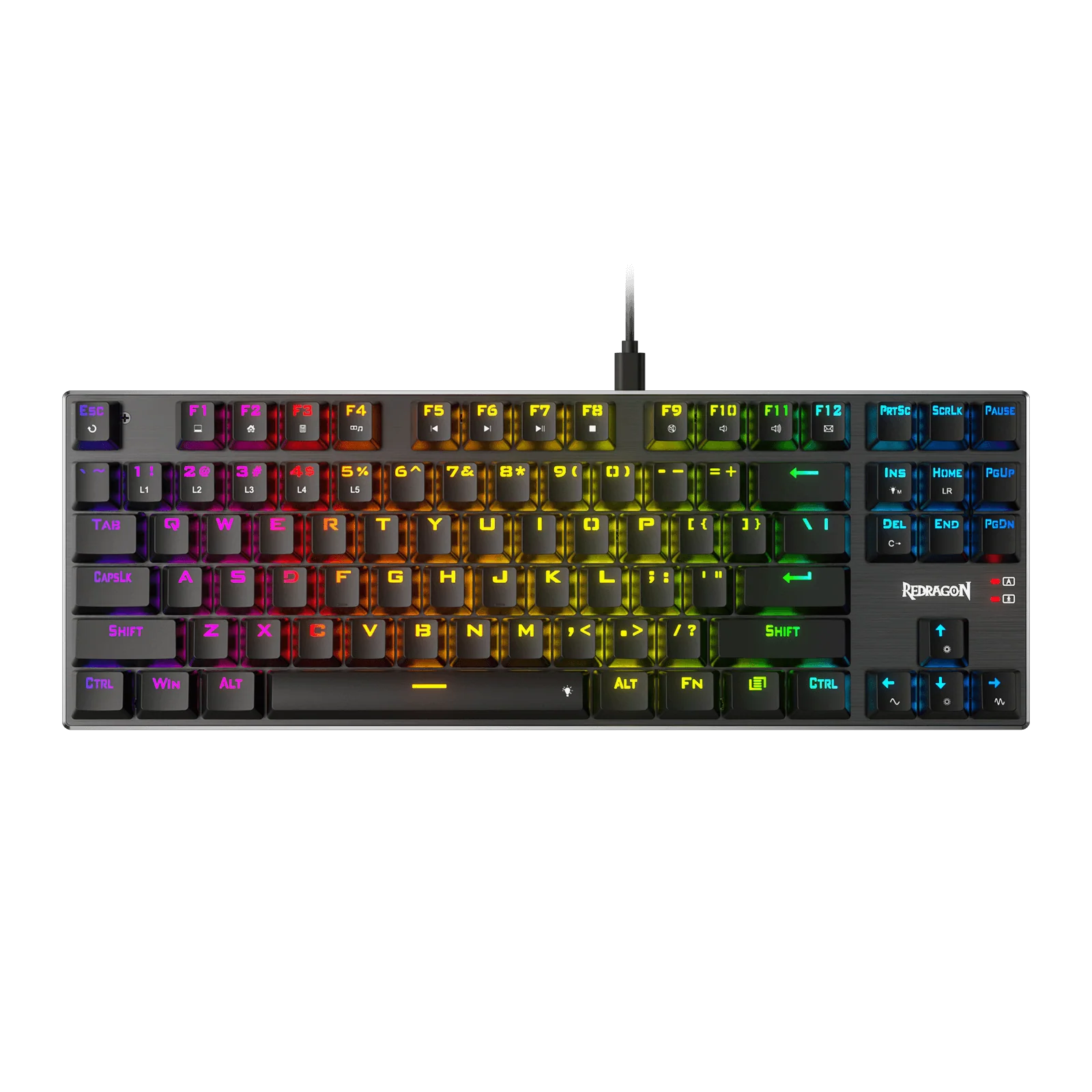 REDRAGON DHARMA PRO TKL WIRED 87 KEYS HOT SWAPPABLE MECHANICAL GAMING KEYBOARD RED K660-RGB-PRO