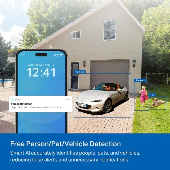 TP-LINK 4K ULTRA HD SOLAR POWERED SECURITY CAMERA KIT TAPO C460 KIT thumbnail 4