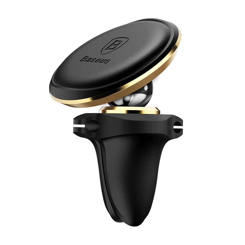 BASEUS MAGNETIC CAR MOUNT PHONE HOLDER WITH CABLE CLIP AIR VENT ROSE GOLD C40141201G13