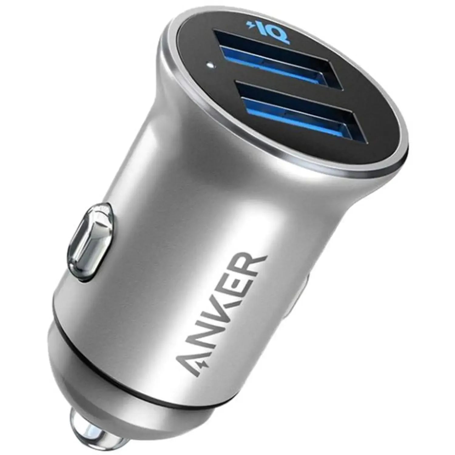 ANKER POWER DRIVE 2 ALLOY CAR CHARGER 2 USB SILVER A2727H42