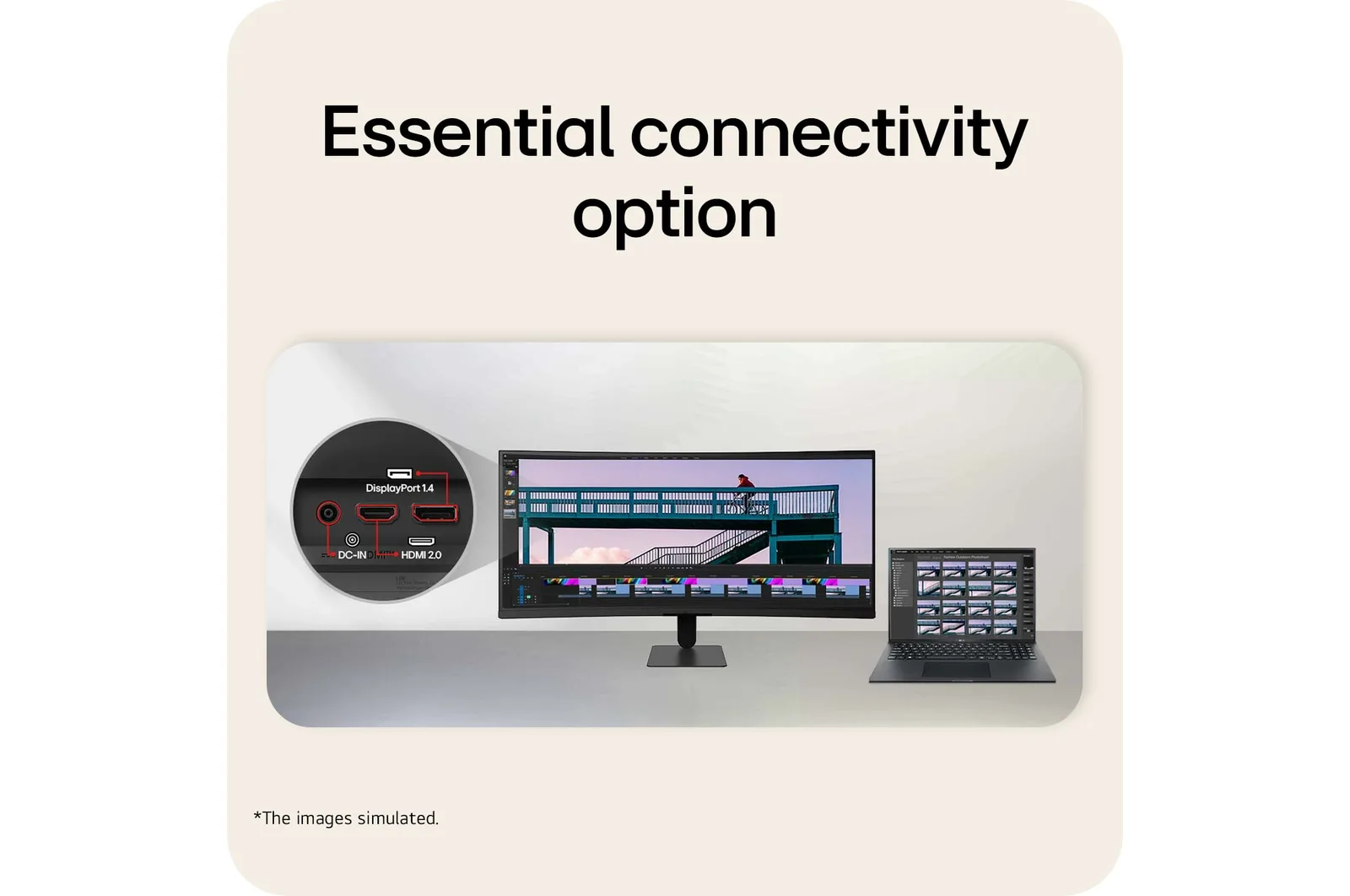 LG ULTRAWIDE 34 INCH WQHD 1800R CURVED 120HZ MONITOR 34U601B-B thumbnail 9