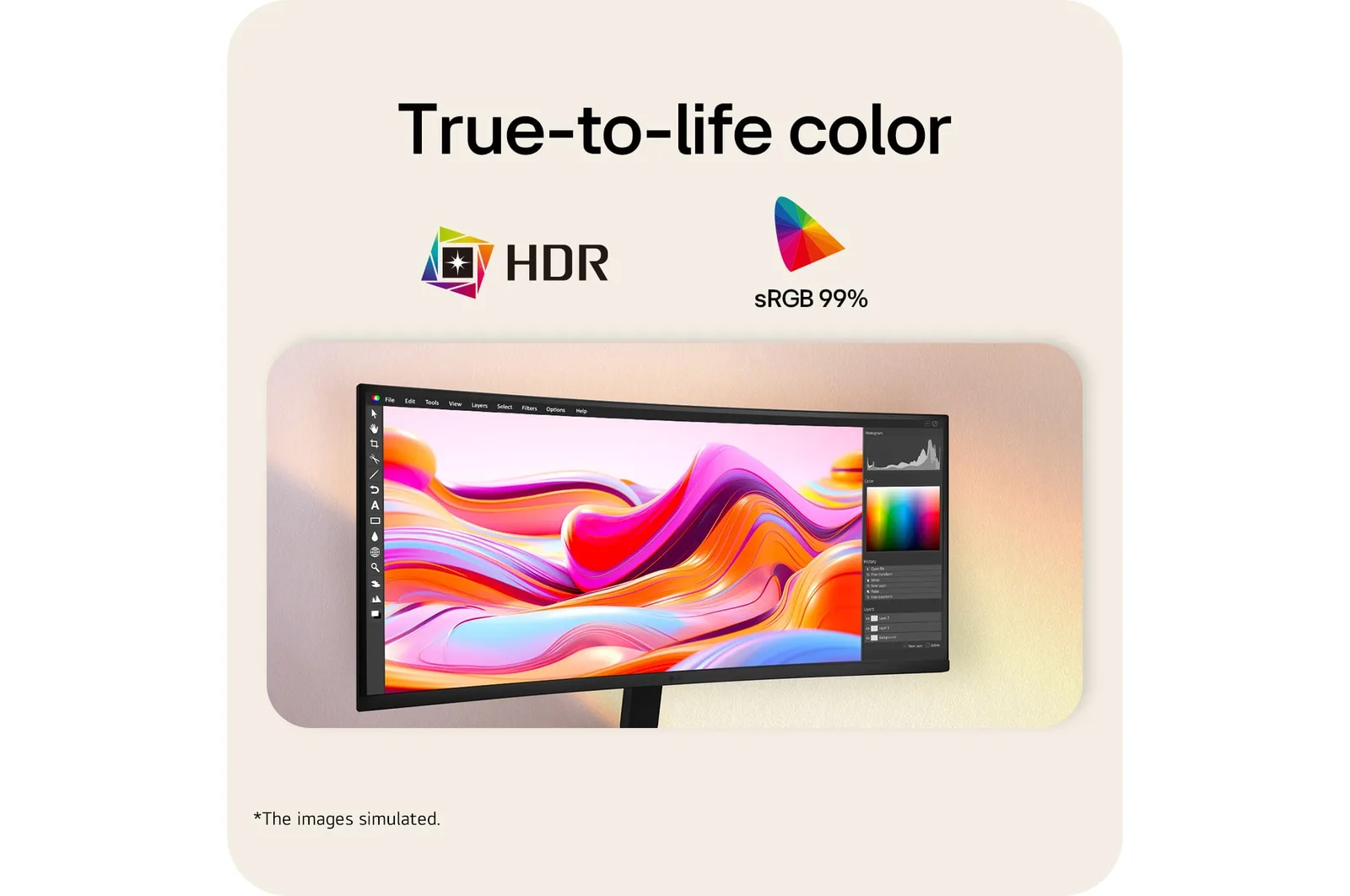 LG ULTRAWIDE 34 INCH WQHD 1800R CURVED 120HZ MONITOR 34U601B-B thumbnail 6