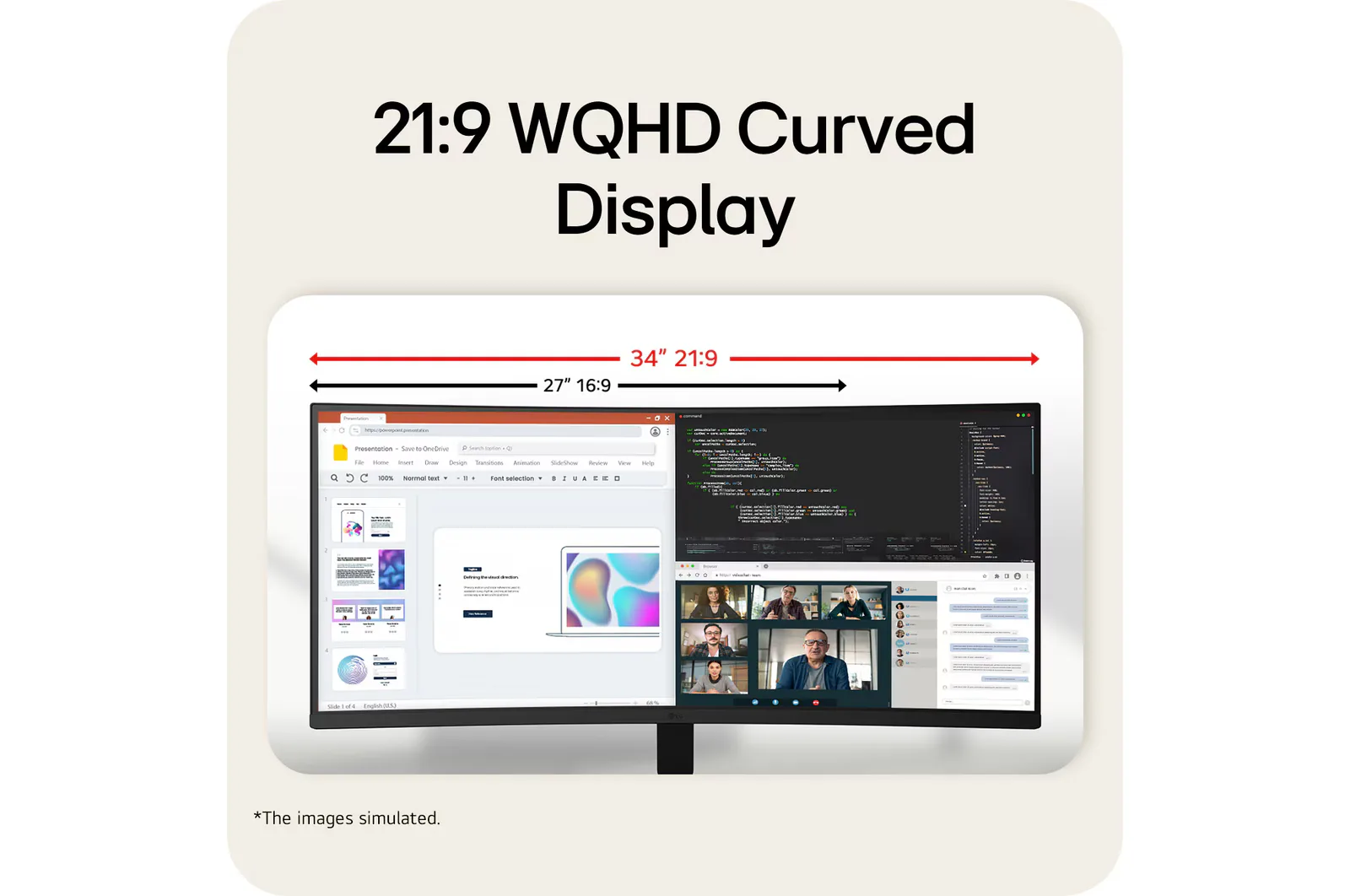 LG ULTRAWIDE 34 INCH WQHD 1800R CURVED 120HZ MONITOR 34U601B-B thumbnail 7