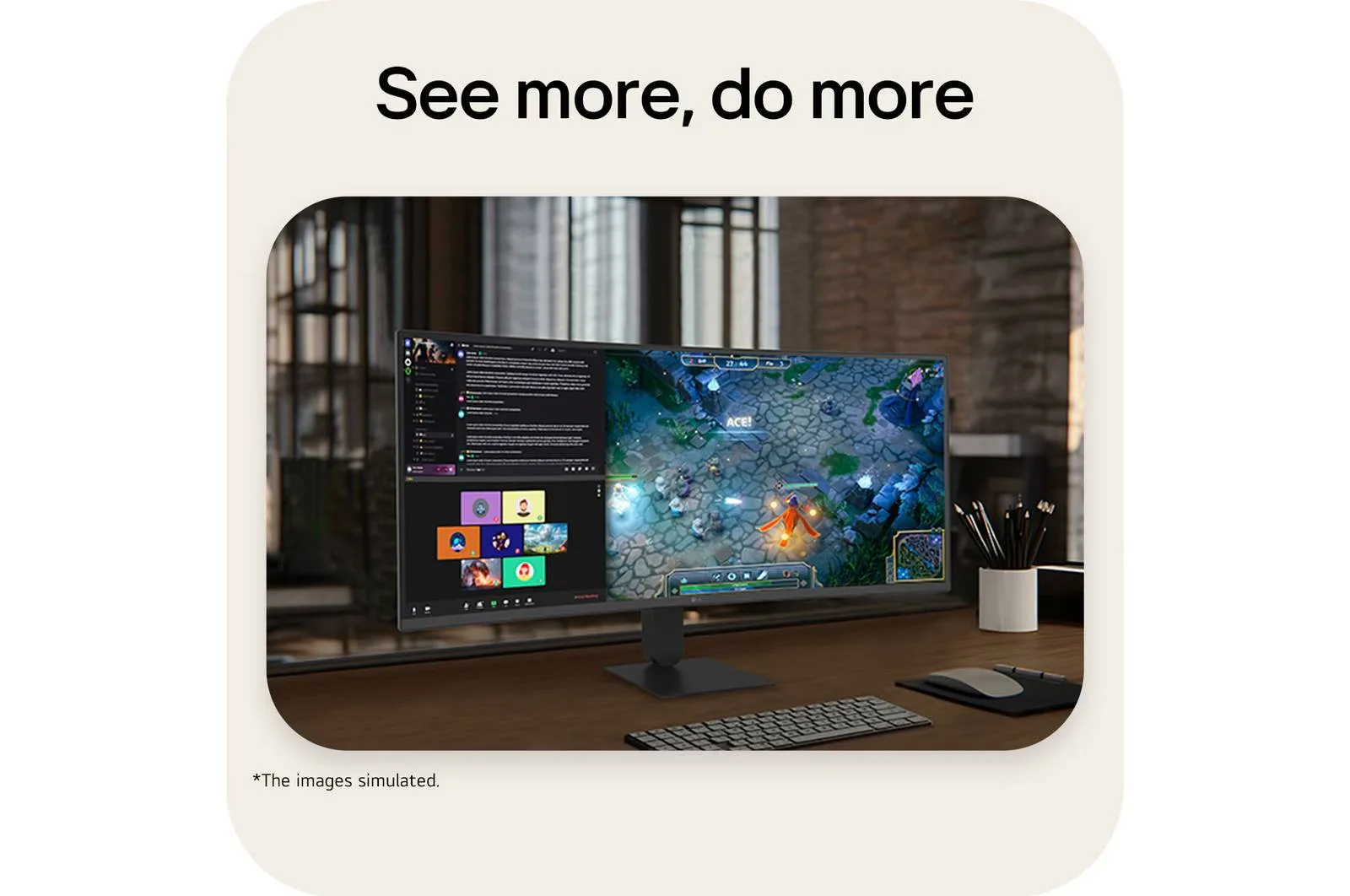 LG 34 INCH ULTRAWIDE WQHD CURVED GAMING MONITOR WITH USB-C 144HZ 34U640B thumbnail 7