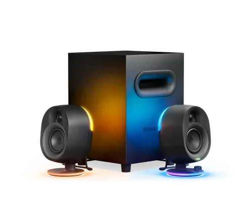 STEELSERIES ARENA 7 ILLUMINATED 2.1 GAMING SPEAKER BLACK