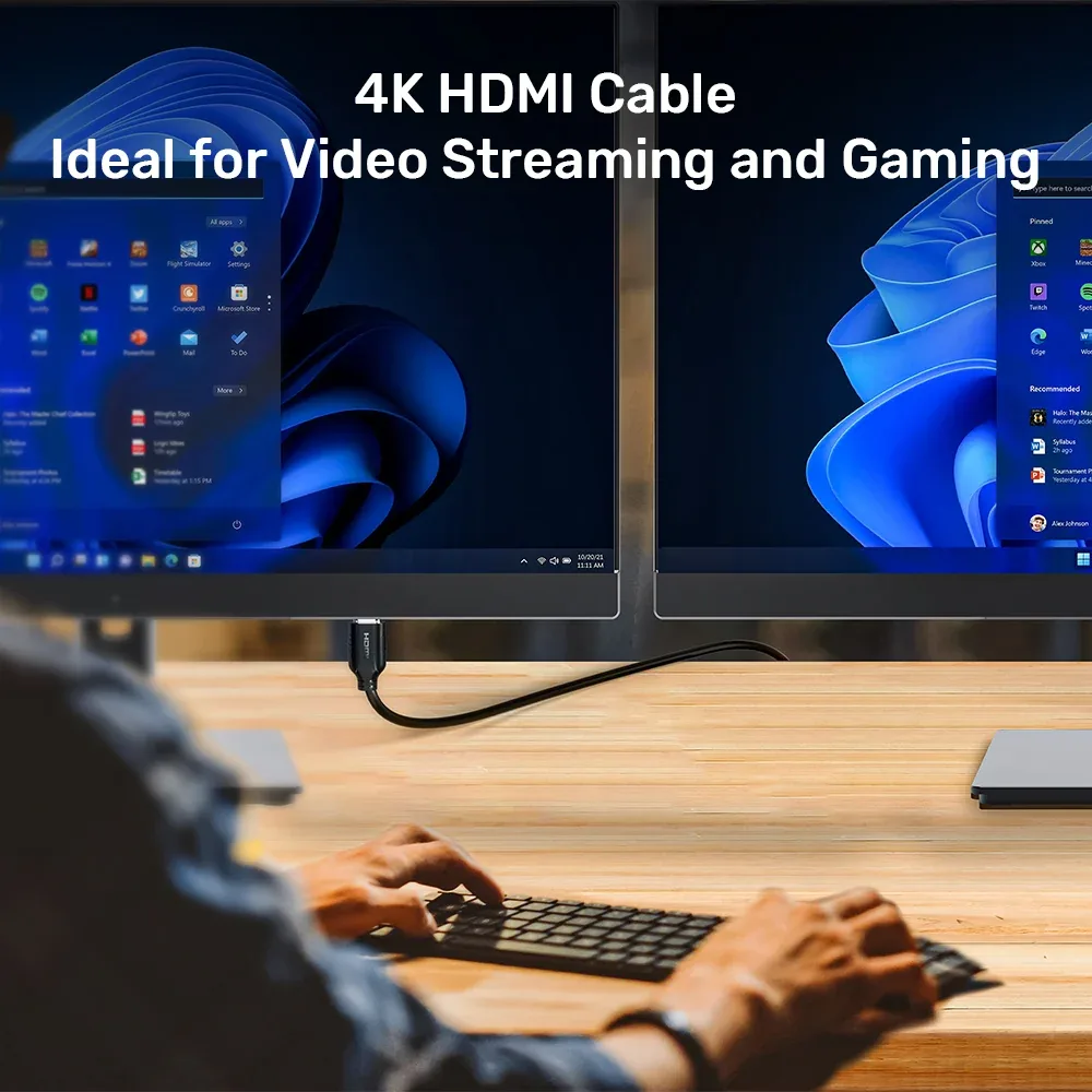UNITEK 4K 60HZ HDMI CABLE 3M BLACK C11079BK-3M thumbnail 4